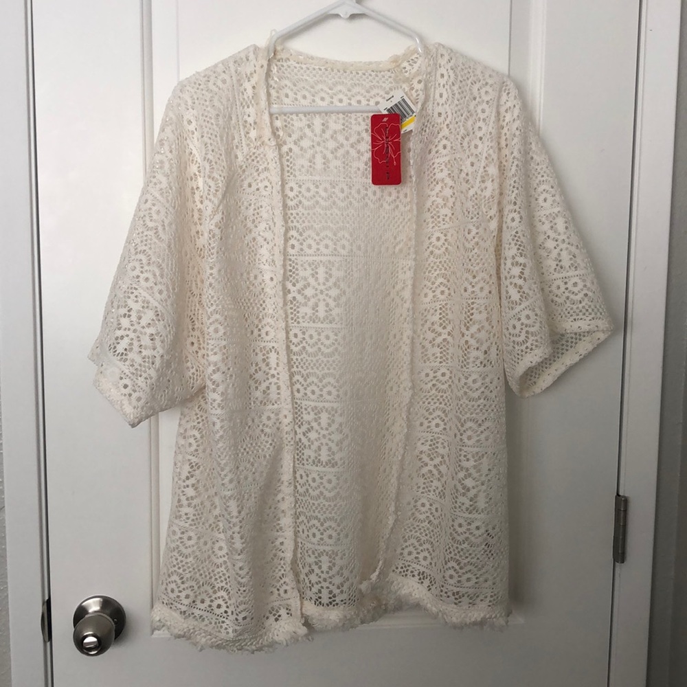 Gossip Swim Crochet Beach/Swim Cover Up Size M